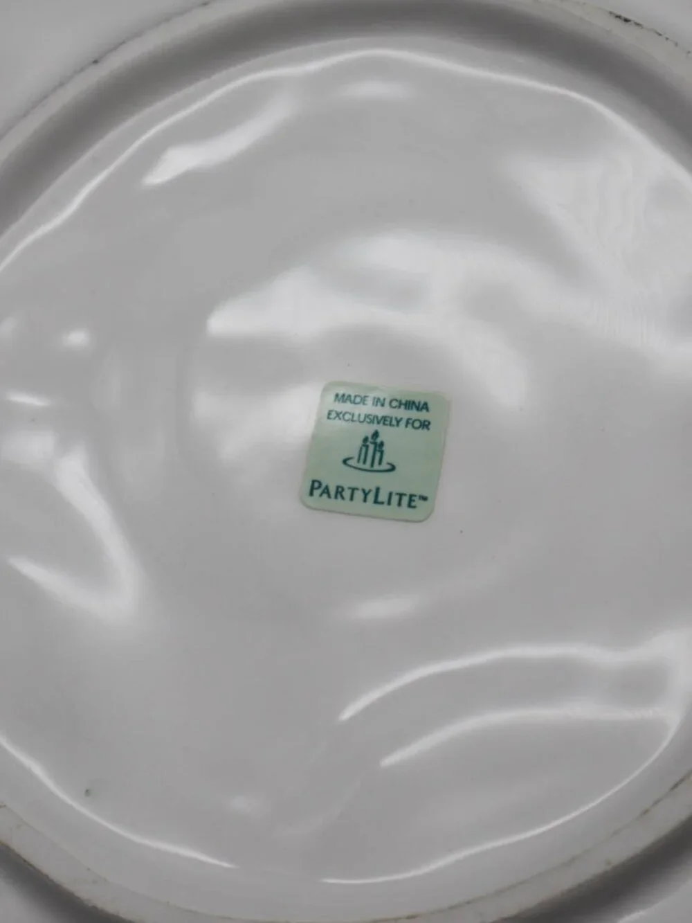 Vintage PartyLite Lilac Meadow Ceramic Tealight Candle Holder Plate Cottagecore - Picture 6 of 7